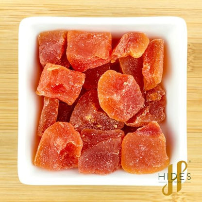 Hides Fine Foods - Dried Sweetened Papaya 500g - Suitable for Vegetarians - Baking - Granola - Breakfast - Snacking - Desserts- Good Source of Vitamin C.