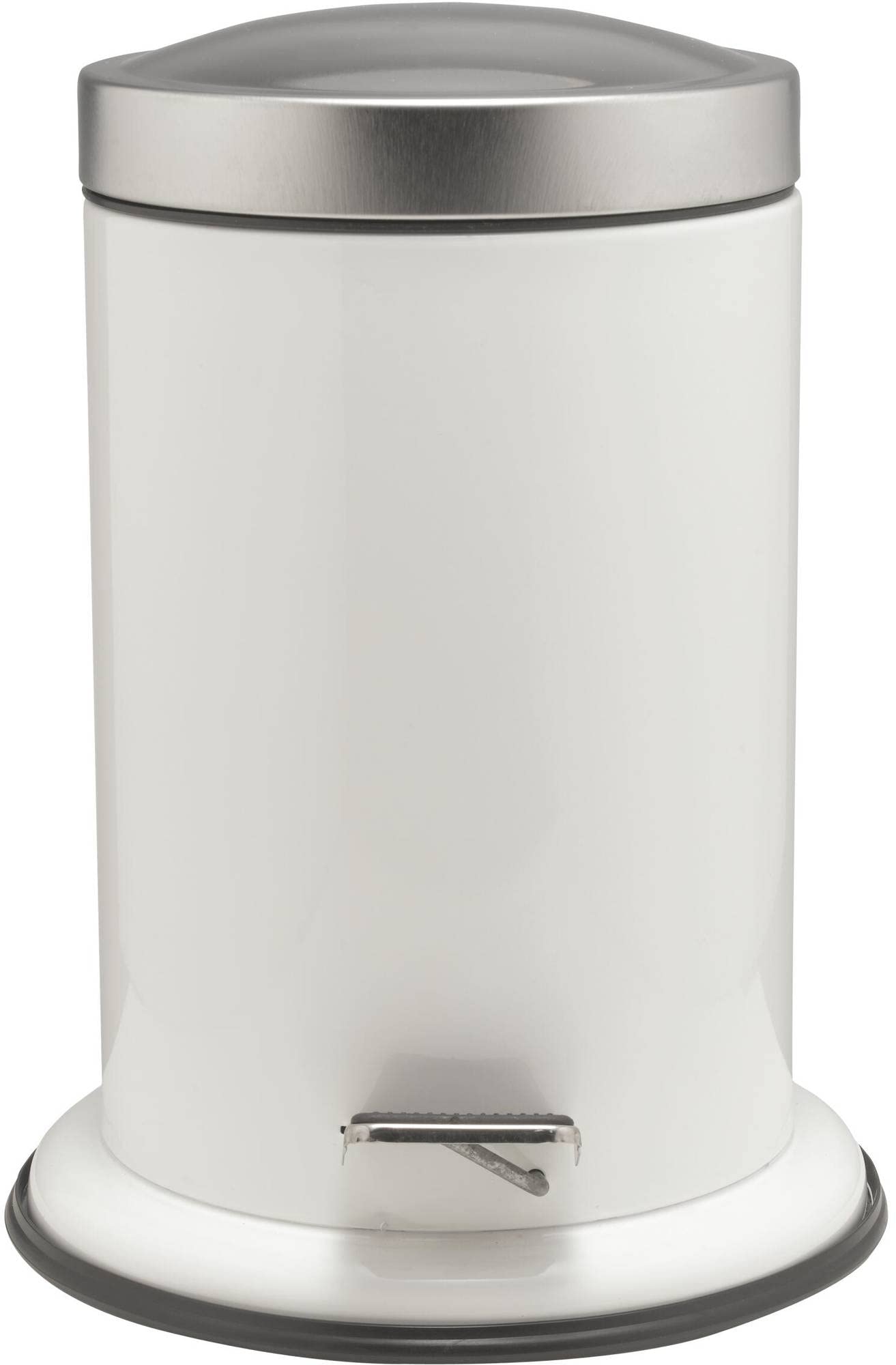 Sealskin Acero Pedal Bin, Stainless Steel, White, 22.4 x 23 x 28.5 cm