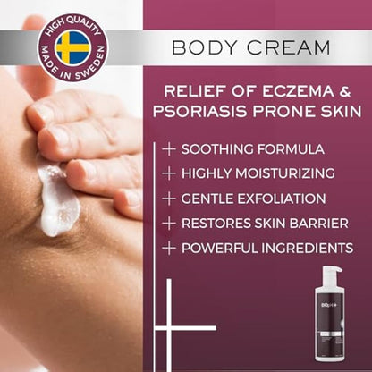 BIOpH+ Intensive Moisturising Body Cream for Dry, Sensitive Skin - Hydrating Lotion for Eczema and Psoriasis Relief - 500 ml