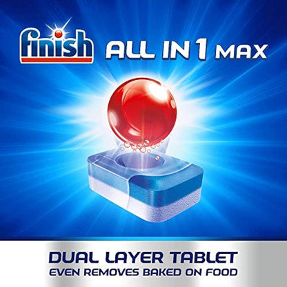 Finish Ultimate Infinity Shine Dishwasher Tablets bulk | Scent : REGULAR | Size: Pack of 2 x 80 Dishwasher Tabs, Total 160 Dishwasher Tablets |For Ultimate Clean and Diamond Shine
