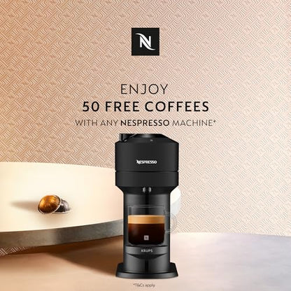 Nespresso Vertuo Next XN910B40 Coffee Machine, Light Grey, by KRU, Plastic, 1500 W, 1.1 liters