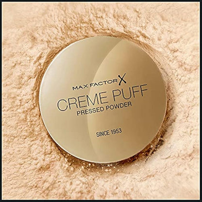 Max Factor Cream Puff Pressed Compact Powder, 21 g, 53 Tempting Touch(without a sponge)