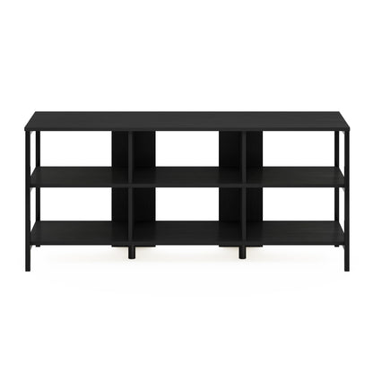 Furinno Camnus Modern Living TV Stand for TVs up to 60 Inch, Americano/Black