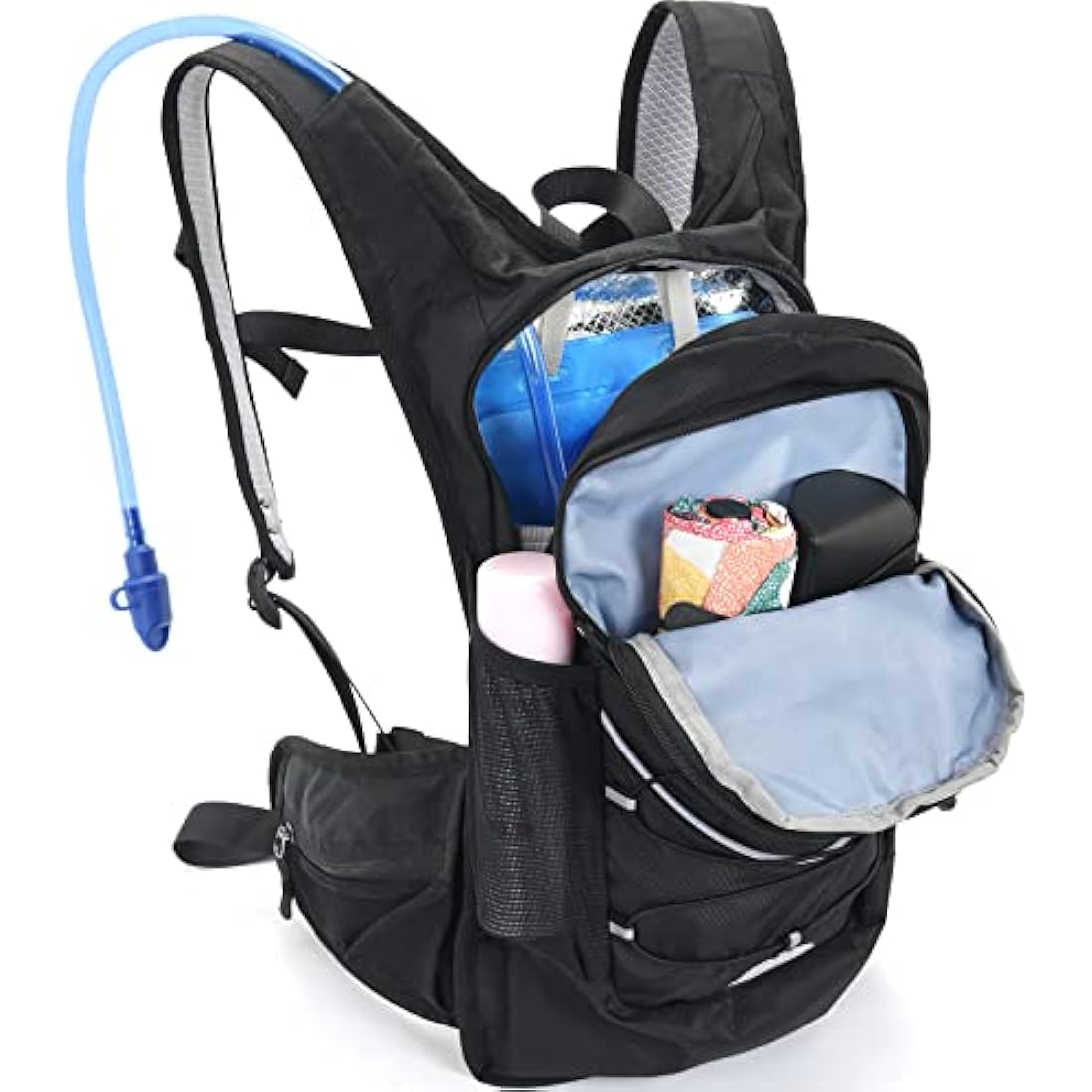 BBAIYULE® hydration backpack with hydration bladder 2L, BPA-free| Water backpack |cycling backpack with hydration system |running backpack ultra light 380g | biking,hiking,walking