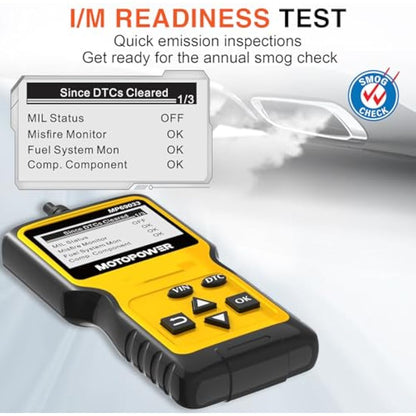 MOTOPOWER MP69033 OBD2 Scanner Universal Car Engine Fault Code Reader, CAN Diagnostic Scan Tool for All OBD II Protocol Cars