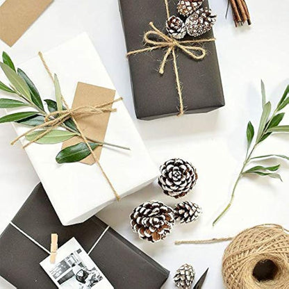 RUSPEPA White Kraft Paper Roll - 122 cm x 30 m - Recyclable Paper Perfect for Gift Wrapping, Craft, Packing, Floor Covering, Dunnage, Parcel, Table Runner
