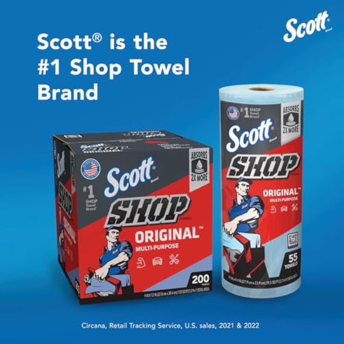 Scott Shop Towels Pack of 2.