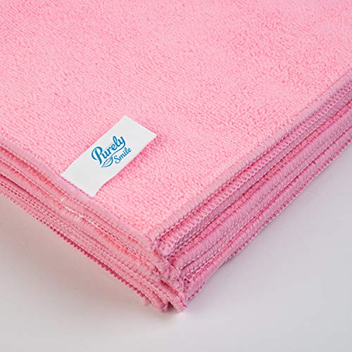 Blake & White Red Microfibre Cloths 10 Pack – Ultra Fine Reusable Cleaning Cloths for Home & Industrial Use – 90 Percent Polyester & 10 Percent Polyamide Material (37x37cm)
