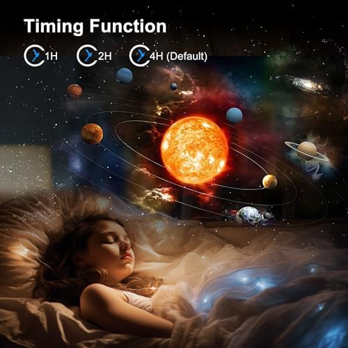 13 in 1 Planetarium Star Projector, Mexllex Realistic Galaxy Light Projector with 12 Planet Discs, Starry Sky Night Light Projector Lamp, Moon Night Light for Kids Adults Ceiling Bedroom Living Room