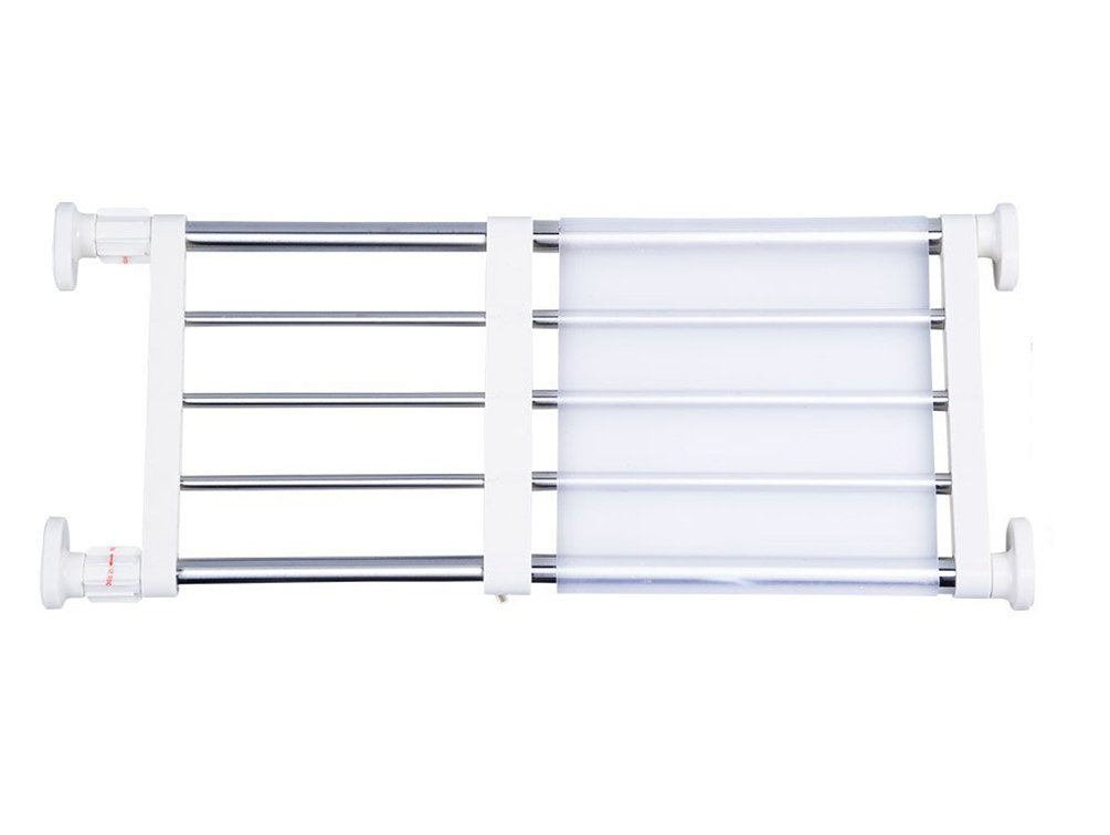 BAOYOUNI Extendable Cupboard Closet Shelf Adjustable Storage Rack Separator Wardrobe Divider Clothes Hanger Rail DIY Kitchen Bathroom Organiser