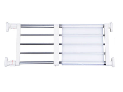 BAOYOUNI Extendable Cupboard Closet Shelf Adjustable Storage Rack Separator Wardrobe Divider Clothes Hanger Rail DIY Kitchen Bathroom Organiser