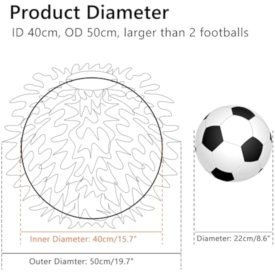 Waneway 50cm Feather Light Shade for Ceiling Pendant Light, Fluffy Lamp Shade Lampshade Lightshade for Table Lamp and Floor Lamp, Bedroom, Living Room, Wedding or Party Decor, ID 40cm, OD 50cm, Pink