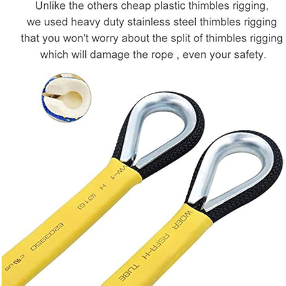 X XBEN Multi-use 8mm 10m/20m/30m/50m/70m Outdoor Rope Home Emergency Escape Rope, Multifunctional Cord Safety Rope for Magnetic Fishing Hiking Caving Camping Rescue Tree Climbing