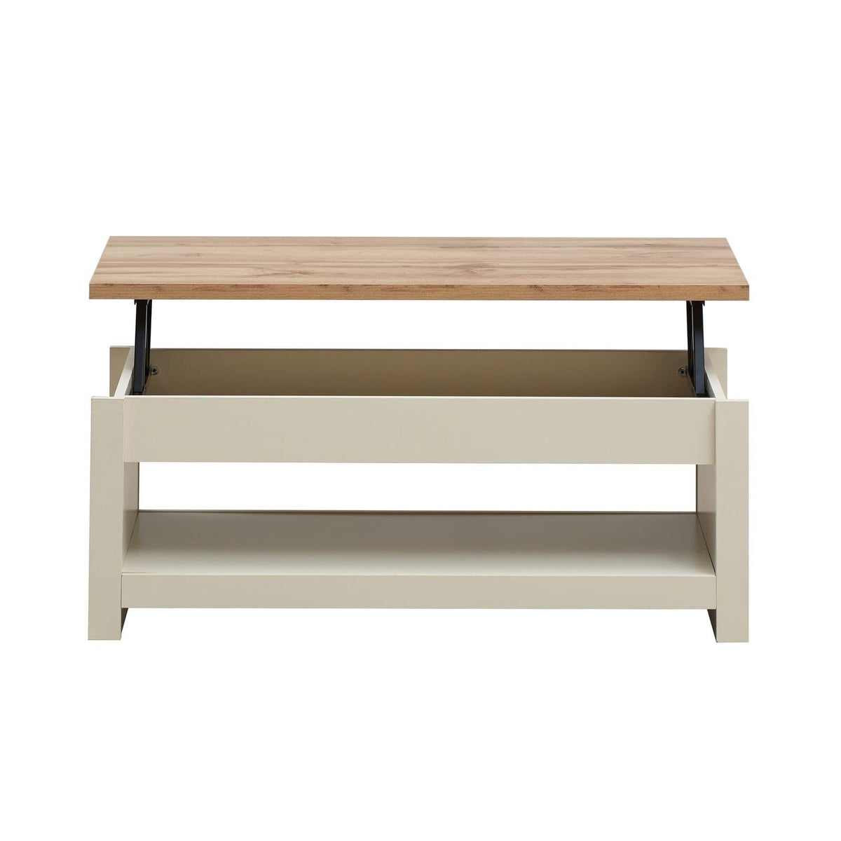 TAD TIMBER ART DESIGN UK Lisbon Cream Lift Up Coffee Table Storage Unit
