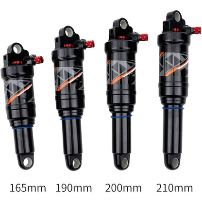 splumzer Mountain Bike Shocks Absorber Air Rear Shock - Rebound/Lock Out/Air Pressure Adjustable (200MM, Remote Lockout)