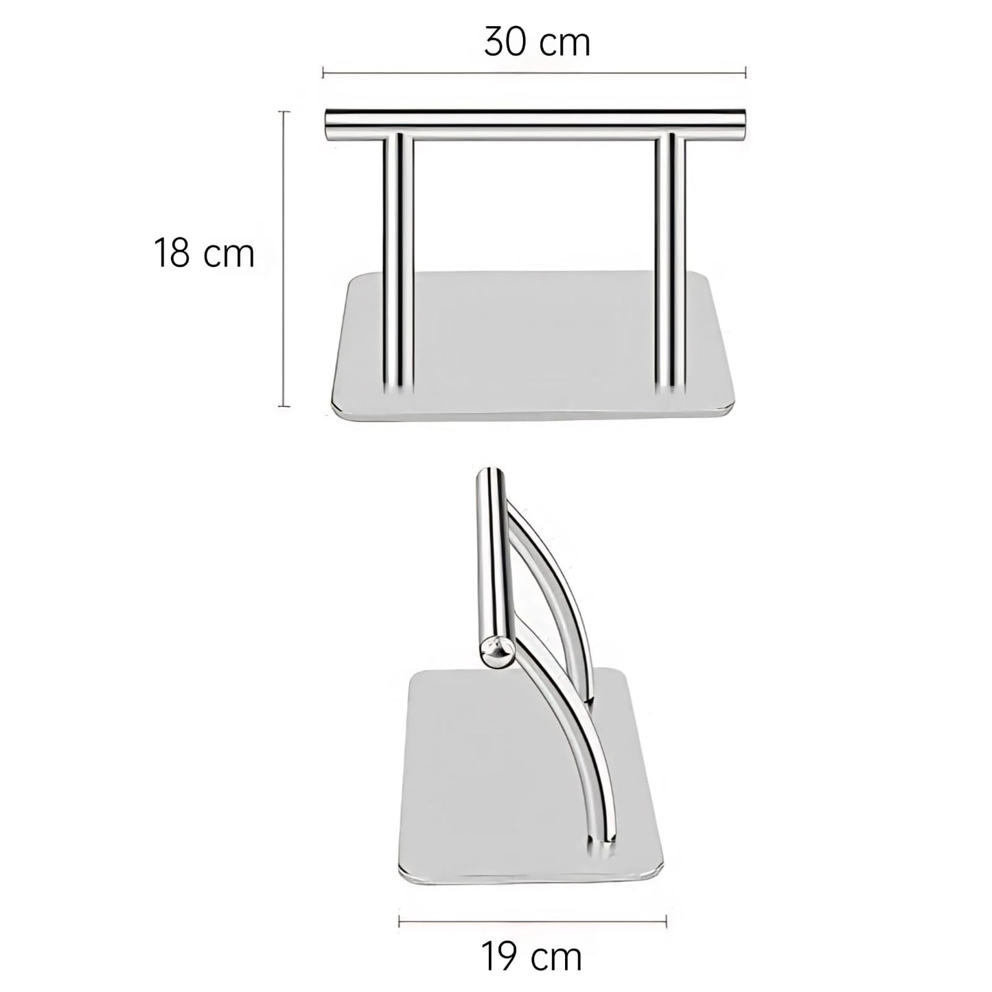 Greensen Stainless Steel Salon Footrest, Professional Foot Rest Barber Salon, Non-slip Beauty Salon Footrest