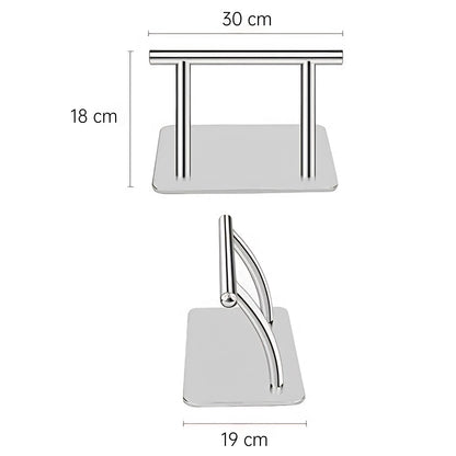 Greensen Stainless Steel Salon Footrest, Professional Foot Rest Barber Salon, Non-slip Beauty Salon Footrest