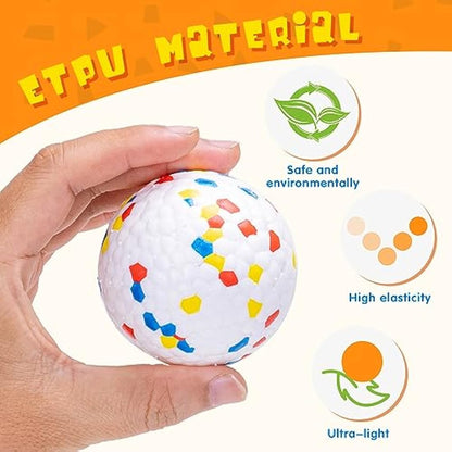 Nobleza 3 Pack Dog Balls Toys, Indestructible Dog Ball Toy, Nature Rubber High Bounce Solid Dog Balls for Throw and Fetch, Durable Floating Interactive Dog Toys, Medium, D6.3cm/2.48''