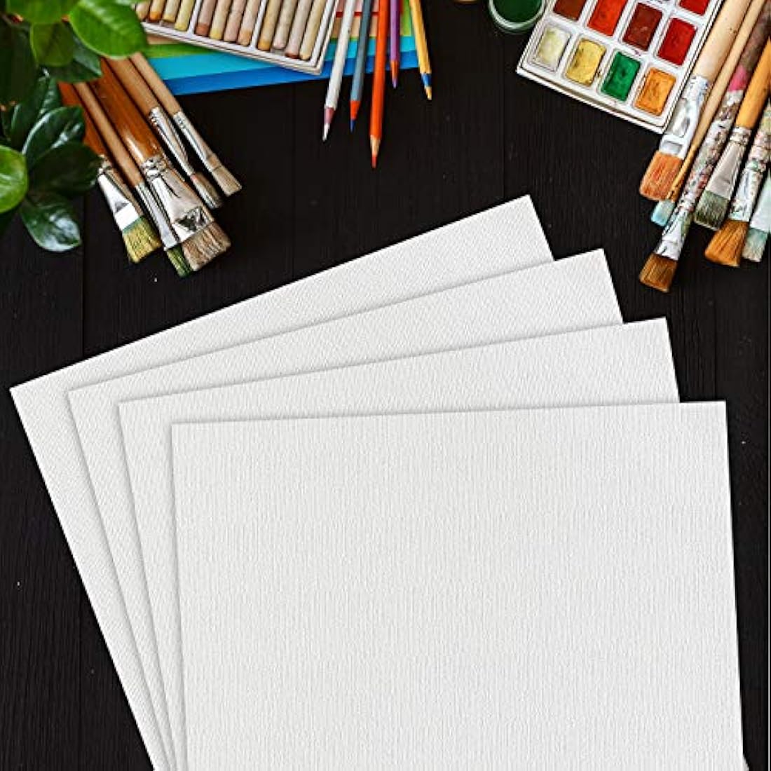 Belle Vous White A3 Watercolour Paper (125 Sheets) 200 GSM Cold Press Water Colour Painting Sheets - Suitable for Beginners to Expert Painters