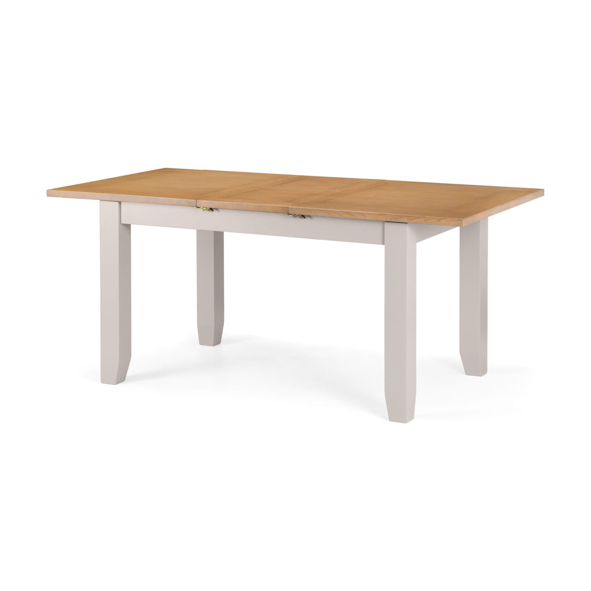 Julian Bowen Richmond Extending Dining Table, Grey/ Euro Oak - H78.5xW180cm