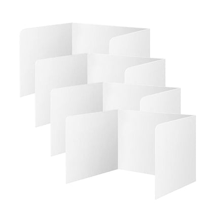 Boost Productivity and Privacy with Our 4 Pack Desk Privacy Divider Panel - for Students, Offices, Libraries