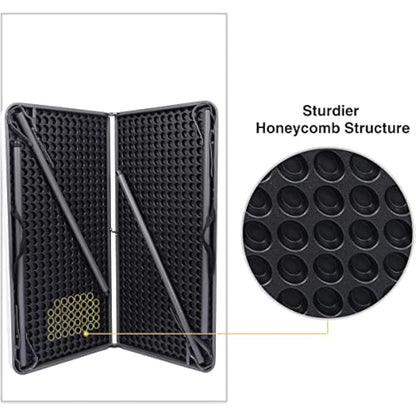 REDCAMP 34" Folding Card Table with Folding legs, Lightweight Portable Fold in Half Square Picnic Garden Table with for Adults Indoor Outdoor Game Bridge Dining, White