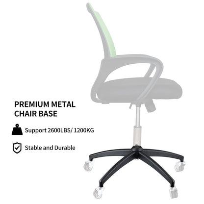 Skelang Office Chair Base 70 cm, Desk Chair Base Part with Reinforced Metal Leg, Gaming Chair Bottom Replacement
