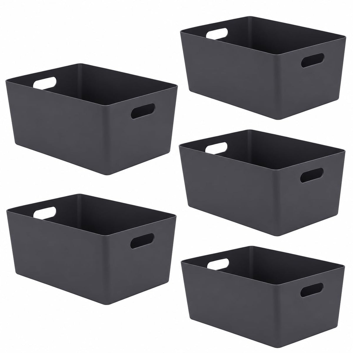 Niftii Storage Boxes | Kitchen Storage & Organisation Baskets 5-Pack 3.9L