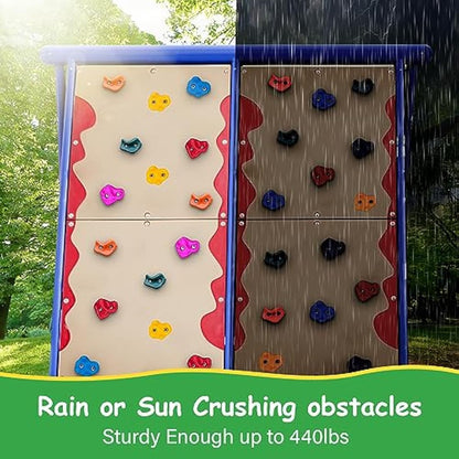 Trymaker Rock Climbing Holds,Climbing Wall for Kids,Climbing Set for Adult Indoor and Outdoor
