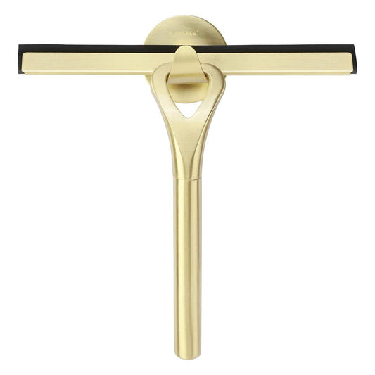 HomDSim Stainless Steel Shower Squeegees All-Purpose Mirror/Window/Glass Wiper Scraper Golden Shower Squeegee