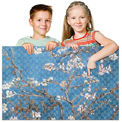 Lavievert Puzzle Saver Peel & Stick Adhesive Paper Jigsaw Puzzle Glue Best Way to Preserve Your Finished Puzzle - 10 Sheets