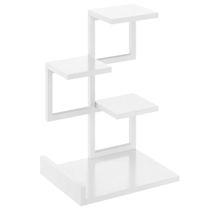 YMYNY Desktop Shelf Organizer 4 Tier Storage Display Rack White HSR007W