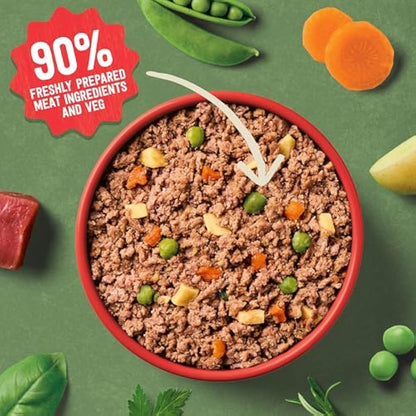 Harringtons Complete Wet Tray Grain Free Hypoallergenic Adult Dog Food Classics Bumper Pack 16x400g - Turkey, Lamb, Beef & Salmon - Made with All Natural Ingredients (Packaging may vary)