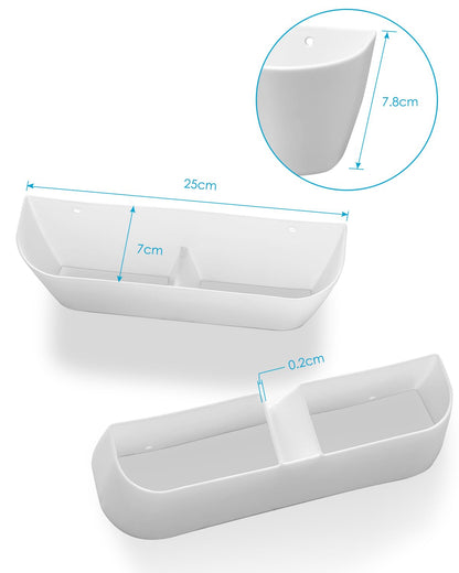 Domemit Wall Mounted Shoes Rack, Motorhome Shoe Holder, Wall Shoe Rack Shoe Hooks Self Adhesive or Drilling 2 Ways Installation