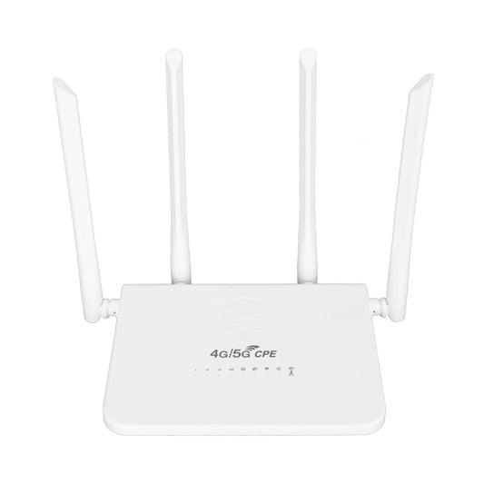 Wireless Router, 4G LTE CPE R103 5M 300Mbps 100?240V Unlock Mobile WiFi Hotspot Internet Router, with SIM Card Slot 4 5dBi Antennas, for Asia (UK