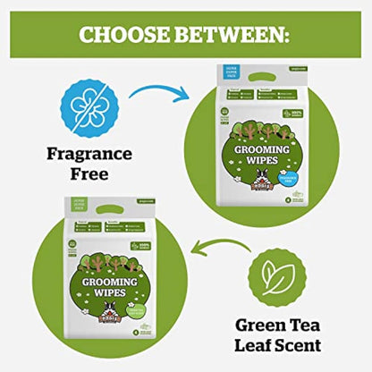 Pogi’s Dog Wipes – Plant-Based, Hypoallergenic Wipes for Dogs and Puppies – Green Tea Scented, 400-Count