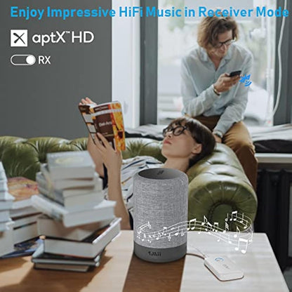 YMOO Bluetooth 5.3 Transmitter Receiver for TV to 2 Wireless Headphones, 3.5mm Jack in-Flight Bluetooth Audio Adapter for Airplane, Dual Link AptX Adaptive/Low Latency/HD Audio for Home Stereo/PC/Gym