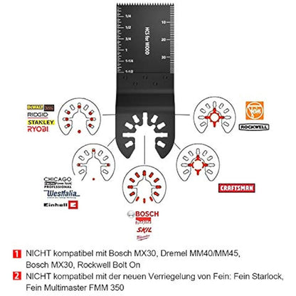 60pcs Oscillating Saw Blades Wood Metal Cutting Universal Quick Release Multitool Accessories for Bosch Craftsman DeWalt Dremel Fein Ridgid Tch