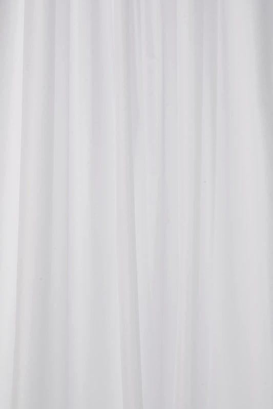 Croydex Professional Plain White Water-Resistant Textile Shower Curtain 1800 X 2100mm