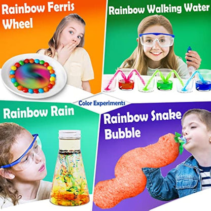 UNGLINGA 60+ Science Experiments Kits for Kids, Boys Girls Toys Gifts Science Lab Activities Educational Project with Chemistry Set, Erupting Volcano