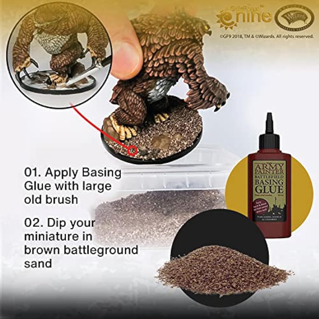 The Army Painter Hobby Paint and Model Tool Kit - 10 Acrylic Model Paints, 3 Hobby Brushes, 3 Tufts, Brown Battleground, Basing Glue and Modeling Tools for Plastic Models - Miniature Paint Set