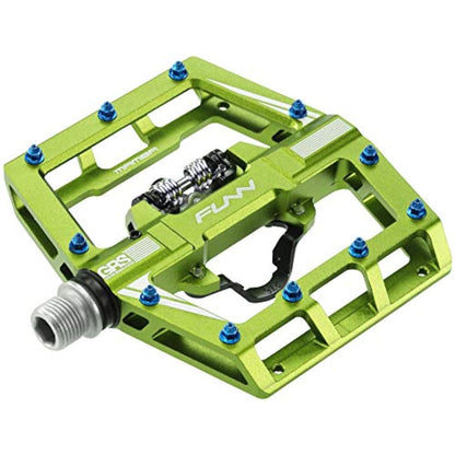 Funn Mamba MTB Clipless Pedals, Single Sided Clip Mountain Bike Pedals, Compatible with SPD Cleats, 9/16-Inch CrMo Axle Bicycle Pedals for MTB/BMX/Gravel Cycling