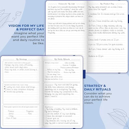 GoGirl Planner and Organizer for Women – Pocket Weekly Planner, Goals Journal & Agenda for Time Management & Productivity. Undated (Royal Blue)