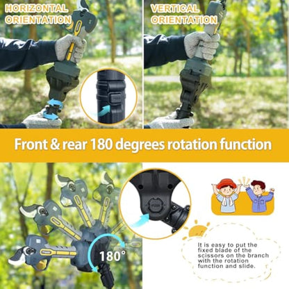 Prunarbo Extension Pole for Cordless Pruner PR-E40 E50 Electric Pruning Shears and PR-E8 Chainsaw, Extendable Aluminum Telescopic Pole with 3 Nodes Adjustment 4.2-8.2 ft Extension (PR-001-Pole)