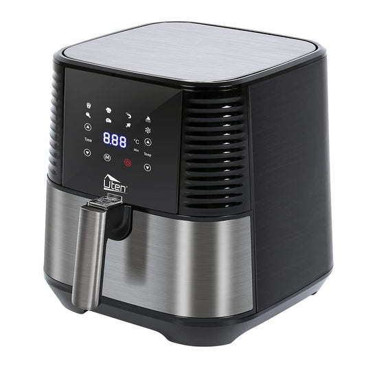 Air Fryer, Uten 5.5L Oil Free Air Fryers Oven for Home Use, LED Screen with Digital Display, Timer and Fully Adjustable Temperature Control for