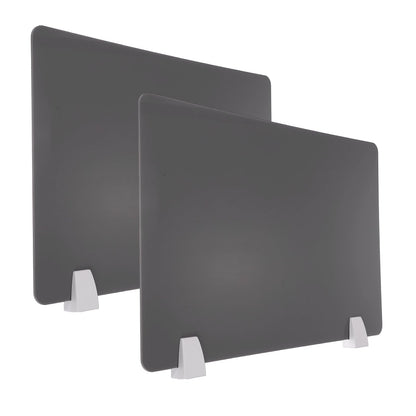 PATIKIL 40x60cm Desk Divider, 2 Sets Desk Privacy Panel Acrylic Office Partition Boards Table Testing Dividers Portable Panel Sneeze Guard Protective