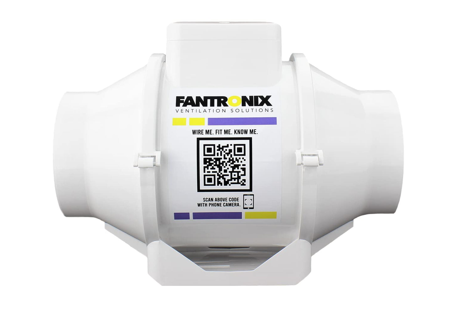 Fantronix 4 inch (100 mm) dia Universal Quiet Operation Inline Bathroom Fan Intake Hydroponic Shower Duct Ventilation Fan for hydroponics Room