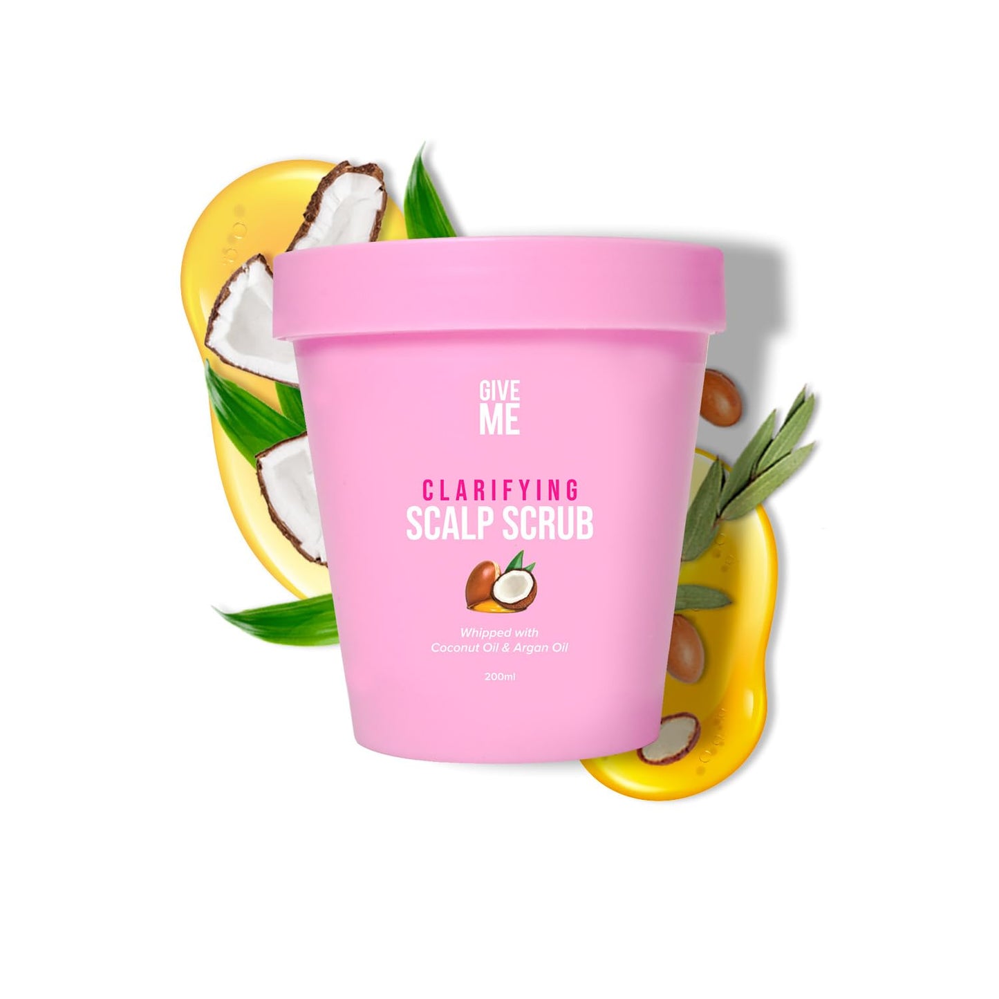 Give Me Cosmetics Scalp Scrub, Clarifying Hair Care, Detox Exfoliator, Dandruff Treatment, Exfoliating Whipped Texture, Natural Ingredients, Free from
