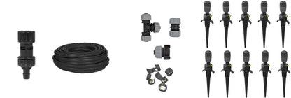 HOZELOCK - Universal Irrigation Kit : Ideal for Watering Borders, Flowerbeds and Vegetable Gardens, Easydrip Universal Drippers/sprinklers, Supplied