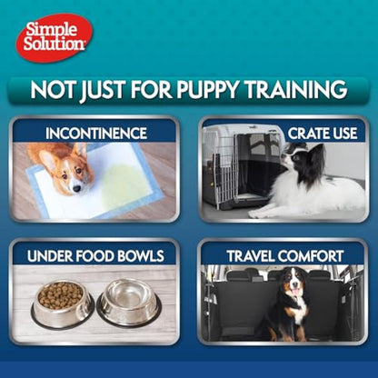 Simple Solution Absorbent Premium Dog and Puppy Training Pads -Pack of 14